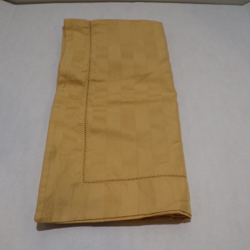 Charter Club EURO Pillowcase 100% Pima Cotton Striped Yellow Sham